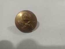 RAF ROYAL AIR FORCE OFFICER BRASS BUTTON 23mm Buttons Ltd Birmingham WW2 f22#2