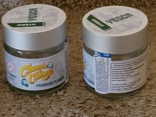 2 RARE HTF Storage Jar Cheech And Chong.  Glass Containers w/Boxes. 420 Empty