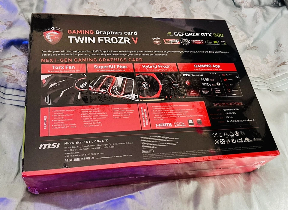 MSI GTX 980 Gaming 4G Graphics Video Card Twin Frozr - Image 2 of 2