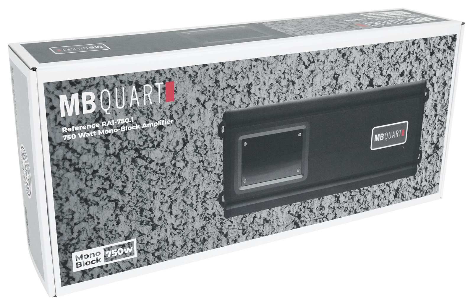 MB Quart RA1-7501 750-Ваттный моноусилитель 1-Омный Автомобильный аудиоусилитель Пульт дистанционного управления басами