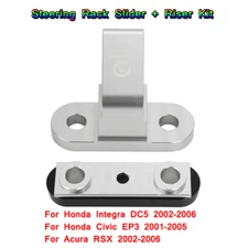 Steering Rack Slider+Riser Raiser Tie Rod Kit For Honda Acura RSX DC5 Civic EP3