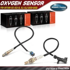2Pcs Upstream & Downstream O2 Oxygen Sensors for Saturn SC1 SC2 SL SL1 SL2 00-02