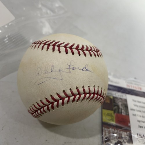 WHITEY FORD AUTOGRAPHED OFFICIAL AMERICAN LEAGUE BASEBALL WITH JSA COA Faded - Picture 2 of 6
