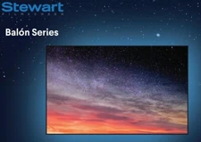 111-Inch ALR Projector Screen - Stewart Filmscreen Balon Series - Acoustic Perf