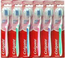 12 Pack Colgate Wave Gum Comfort Toothbrushes, Compact Head, Adult, Ultra Soft