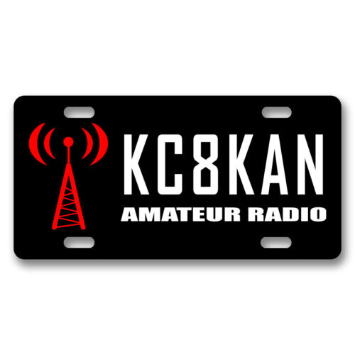 Amateur Ham Radio Custom Call Sign License Plate, Car Tag, Novelty Plate eBay picture