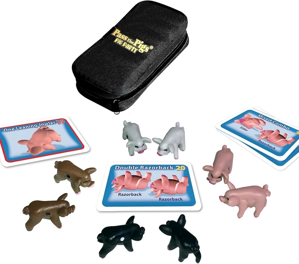 Pass The Pigs PIG PARTY - Juego de Dados Fiesta - Noche de Juego Familiar Niños 7+ y Adultos Foto 2 de 4