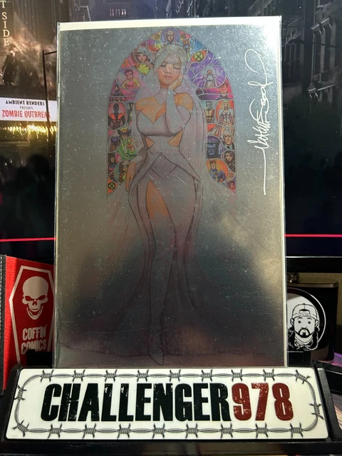 Invincible Iron Man #10 SZERDY SIGNED FOIL VIRGIN w/ COA - EMMA FROST