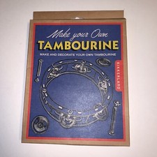 Tambourine Musical Instrument Make Your Own  Decorate by Kikkerland Creative