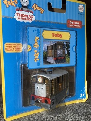 TOBY ! THOMAS FRIENDS TRAIN TAKE Along N Play Diecast 2002 NEW LEARNING CURVE
