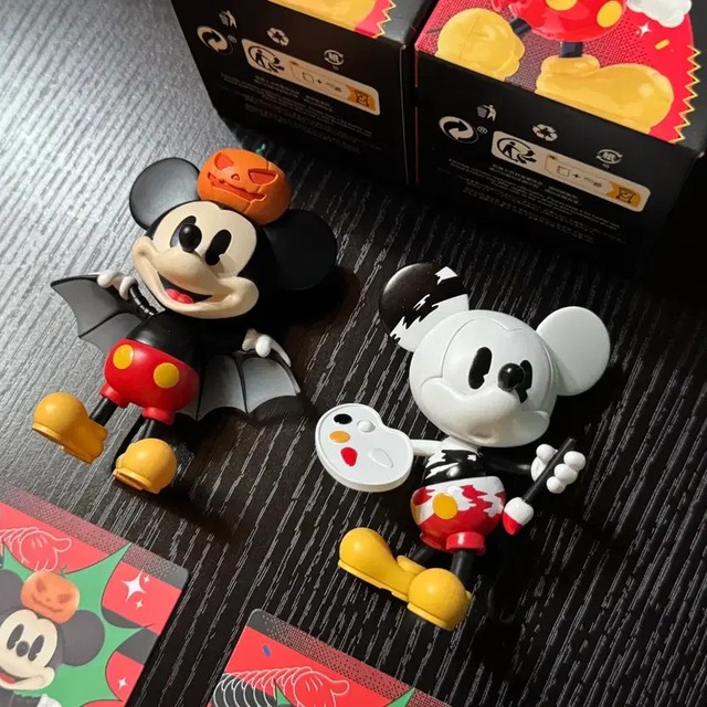 Disney Mickey Mouse Halloween & Collectible Figurine Set - Box & Card Included