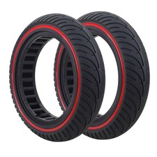 2-Pack Red 8.5x2 Solid Tire,8.5 inch Scooter Tire,Front or Rear Replacement S...