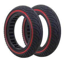 2-Pack Red 8.5x2 Solid Tire,8.5 inch Scooter Tire,Front or Rear Replacement S...