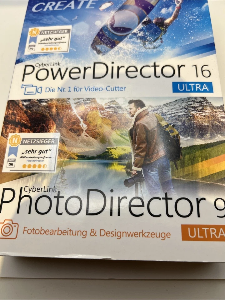 CyberLink PowerDirector 16 Ultra & Photo Director 9 Ultra Combo NEW GERMAN BOX - Image 3 of 4