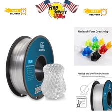 1kg Clear PLA Filament 1.75mm - Dimensional Accuracy & Tangle-Free Design