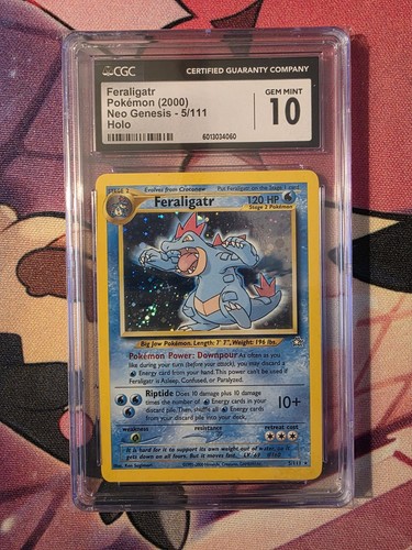 Feraligatr (Unlimited) graded CGC 10 for sale on eBay