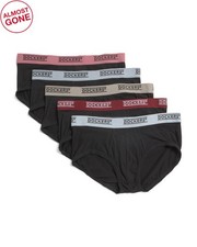Dockers 5 Pack Fly Front Briefs, Sz XL