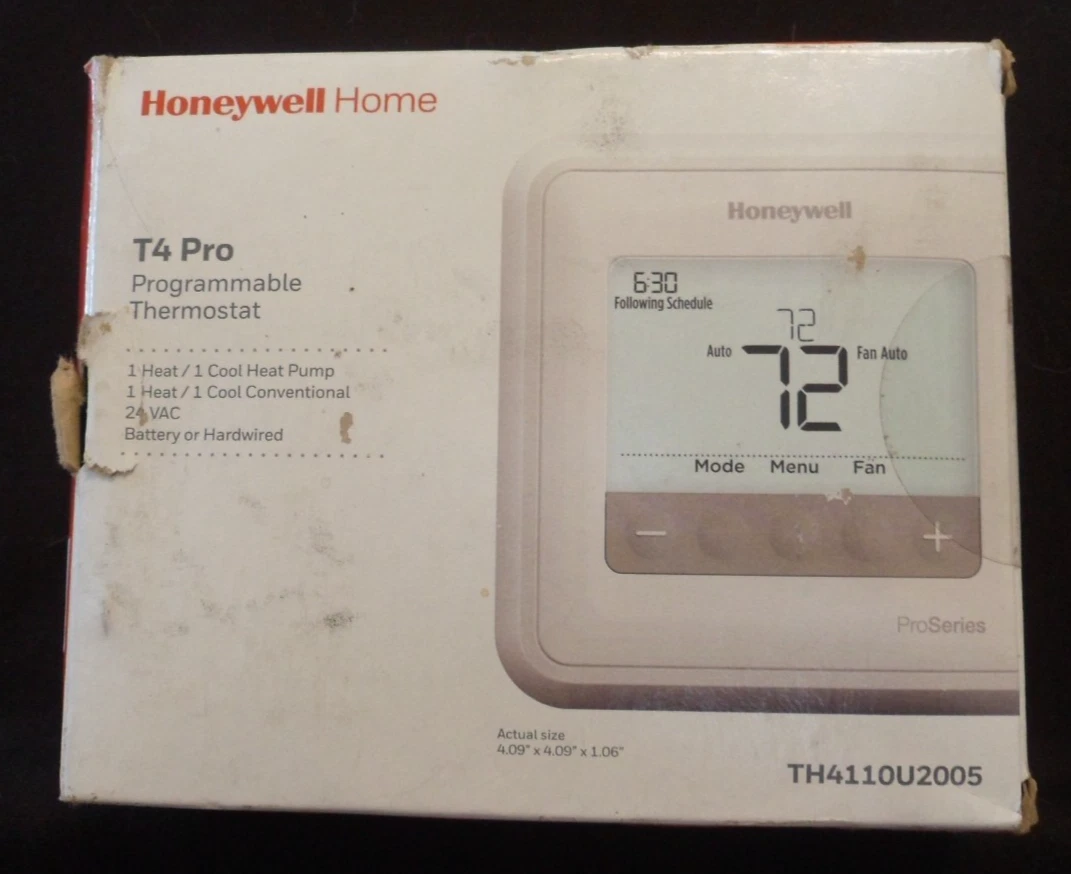 NEW Honeywell Home T4 PRO Thermostat Programmable "Open/Complete" TH4110U2005
Opens in a new window 