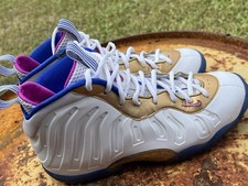 Nike Little Posite One PB J GS Size 7Y Foamposite White Fuchsia Blue 644791-103