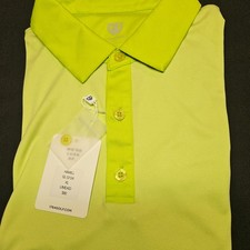 mens graham luxe lime green xl polo golf shirt