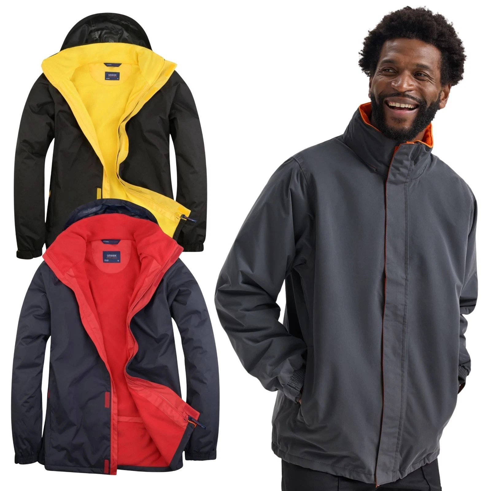 Premium Jacket Windproof waterproof Deluxe Outdoor Hooded Uneek-621 Workwear Top
