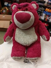 Disney Toy Story 3 Lotso Huggin Teddy Bear Strawberry Scented 15" Plush