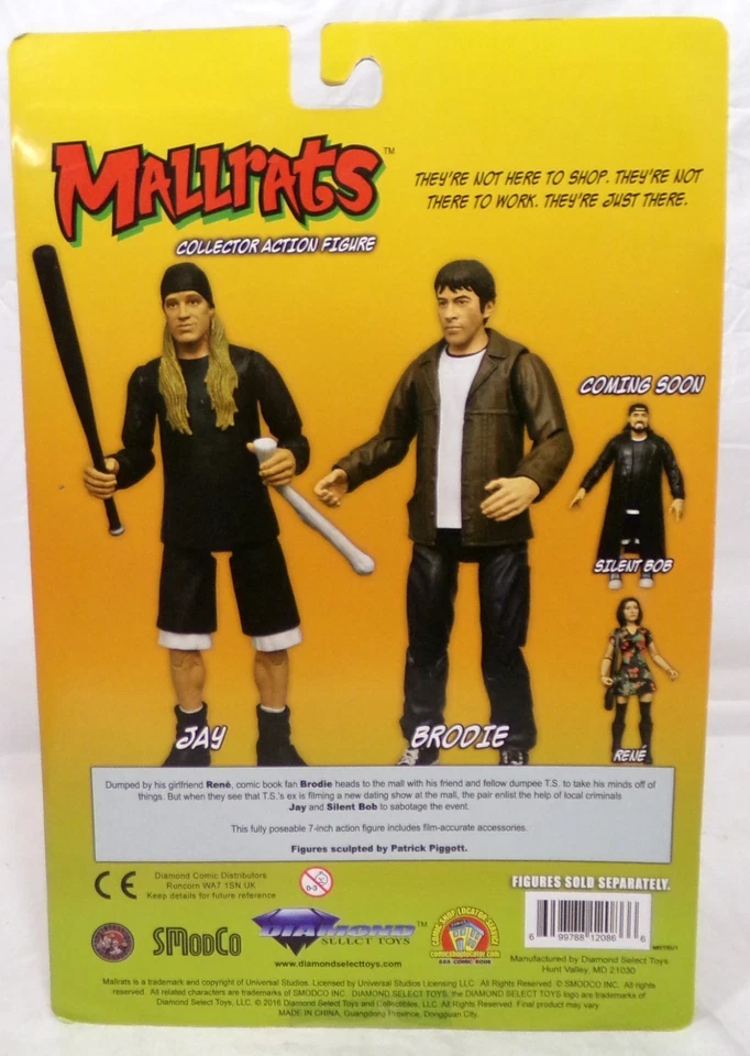 Figura de acción de coleccionista Diamond Select DST Mallrats Brodie 2016 7" nueva Foto 3 de 4