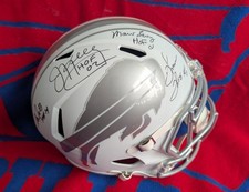 *Rare*Buffalo Bills Quad HOF Auto True Ice Alternative Full-Size Helmet JSA