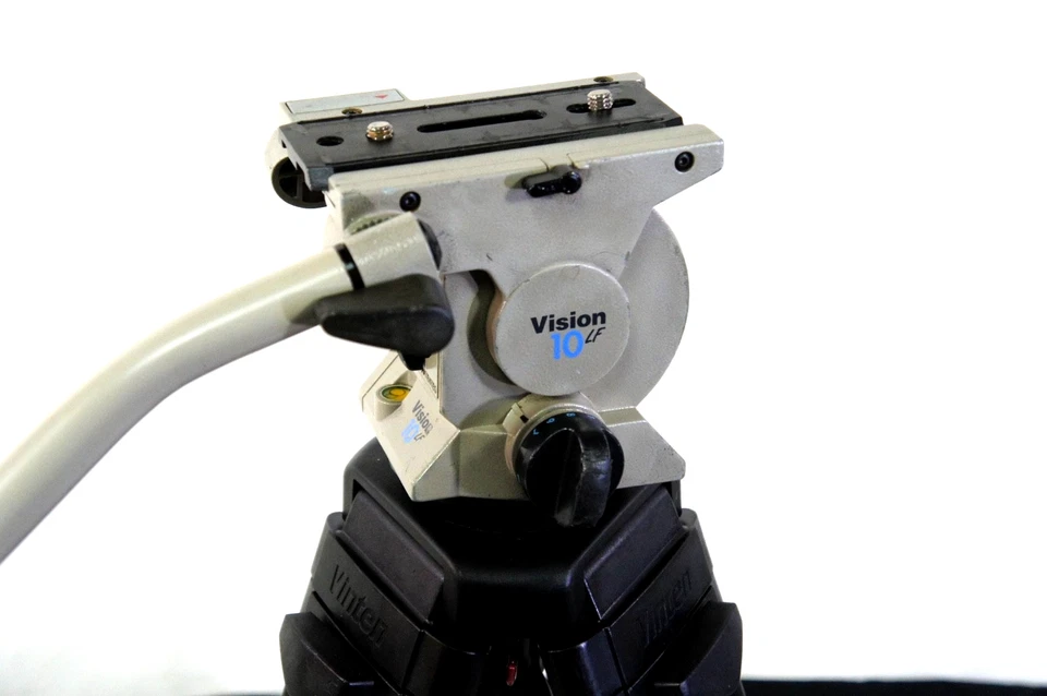 VINTEN VISION 10 LF PANBAR PLT TDKN MIDSPR CARBON 2D TRIPOD BAG SERVICED 37.5Lbs - Image 2 of 4