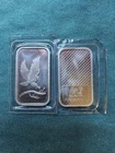 American Spread Bald Eagle Collector Bar 1 Troy Oz .999 Fine Silver Ingot Medal