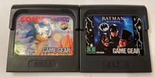 Sonic the Hedgehog & Batman Returns Sega Game Gear Cartridges No Cases Or Boxes