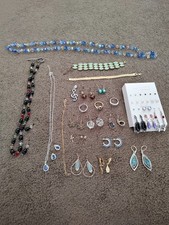 Costume Jewelry, Variety Of Necklaces, Earrings, Bracelets, Rings And Pendants