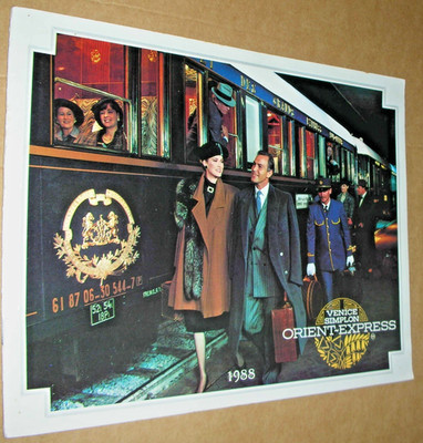Venice-Simplon Orient Express 1988 Brochure London-Paris-Zurich-Innsbruck-Venice