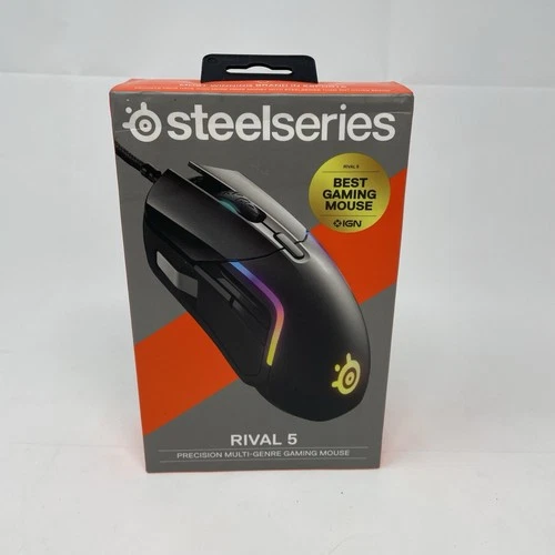 SteelSeries Rival 5 Optical Gaming Mouse - Matte Black