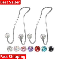 Bling Purse Hook for Car Headrest, Upgraded Cute Car Seat Hooks for Bag Handb...