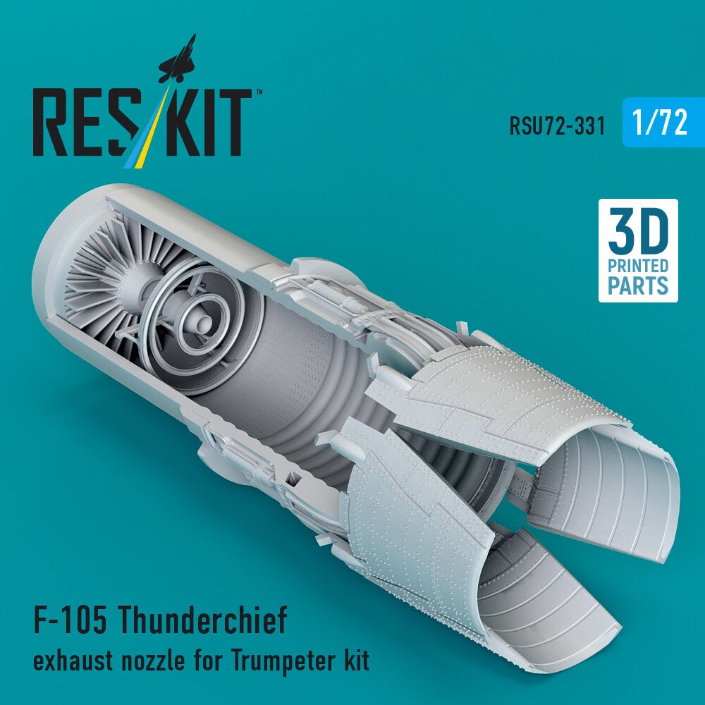 ResKit RSU72-0331 1:72 F-105 Thunderchief Exhaust Nozzle for Trumpeter Kit