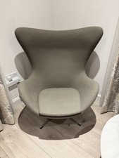 Arne Jacobsen Style inspired ‘Egg Chair’ in Grey Cashmere