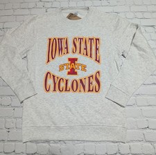 NEW Womens Medium 8/10 NCAA Iowa State Cyclones Sweatshirt Straight Loose Fit