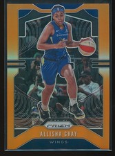 Allisha Gray 2020 Panini Prizm WNBA Orange Prizm #58 /65