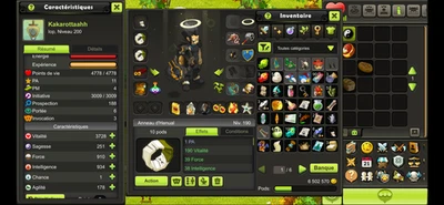 compte dofus touch Iop 200 terre/feu 50M de stuff Serveur TILIWAN - Photo 1/3