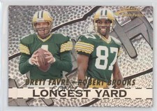 1996 Pinnacle Action Packed Longest Yard Brett Favre Robert Brooks #1 HOF s1i