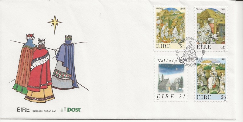 1988 - IRELAND - FDC - "CHRISTMAS"