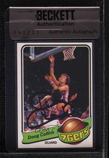 BAS 1979-80 Topps Doug Collins #64 Seal of Authenticity Auto HOF 3c7