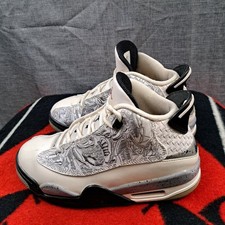 Size 6.5 Nike Air Jordan Dub Zero White Cement Gray Shoes Youth AJ19
