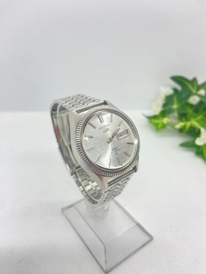 SEIKO 5 DX 5139-7010 Fluted Bezel 27J Men's Automatic Tested Japan Used F/S