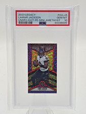 2023 Panini Legacy Lamar Jackson #UL-LJA Mini Amethyst /10 PSA 10 