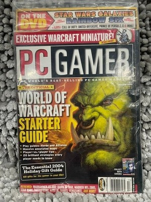 PC Gamer 2004 Volume 11 WOW Starter Guide RARE FACTORY SEALED