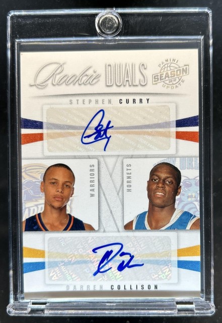 2009-10 Season Update Stephen Curry Darren Collison Rookie Duals Auto #/49