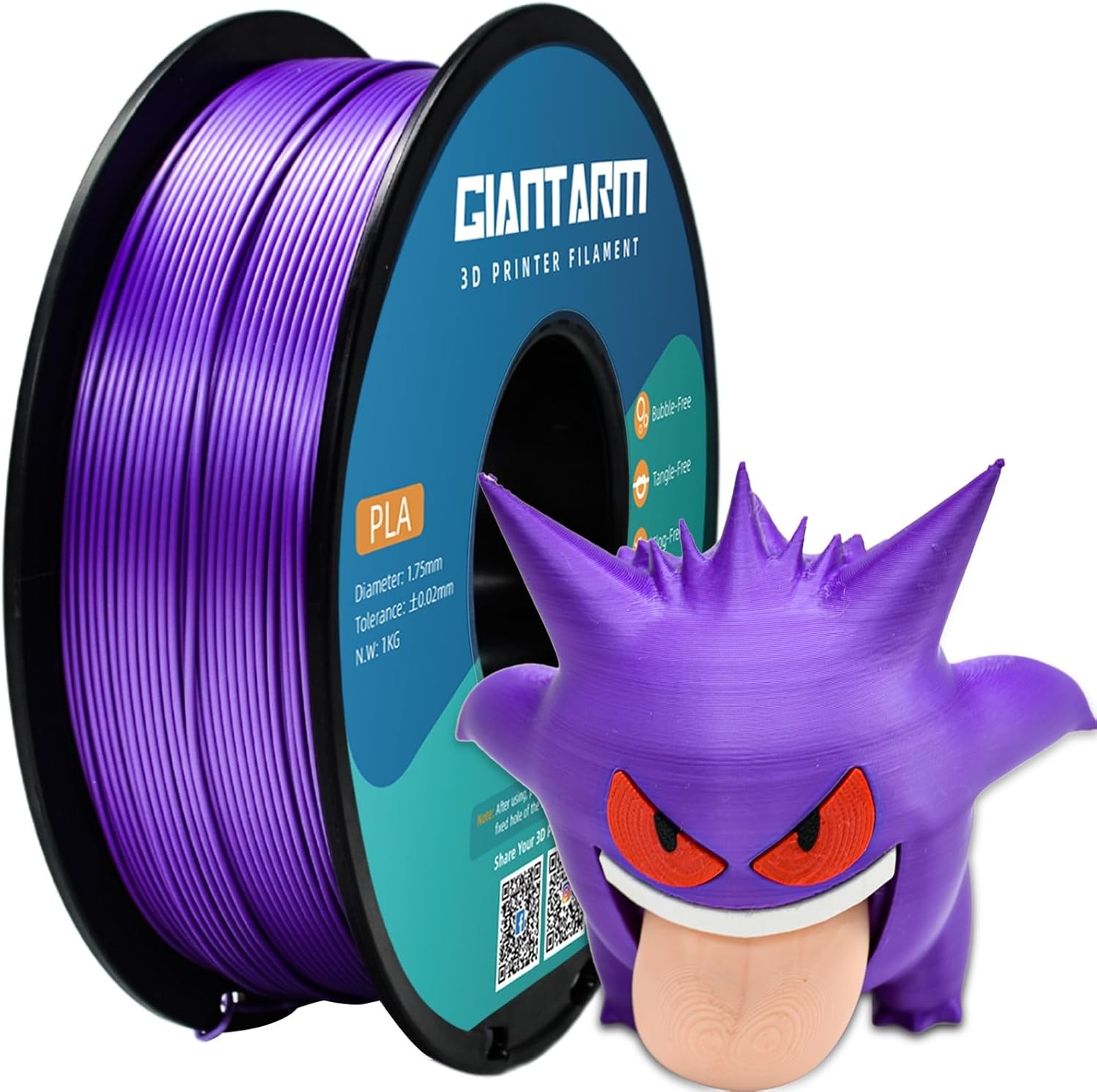 PLA Filament 1.75mm GIANTARM Classic 1kg Spule Purpur