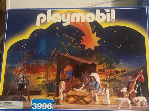 Vintage PLAYMOBIL Christmas Nativity 3996 3997 Complete Original Box & storybook